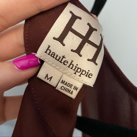 Haute Hippie Silk Drape Back Tank - Picture 7 of 16